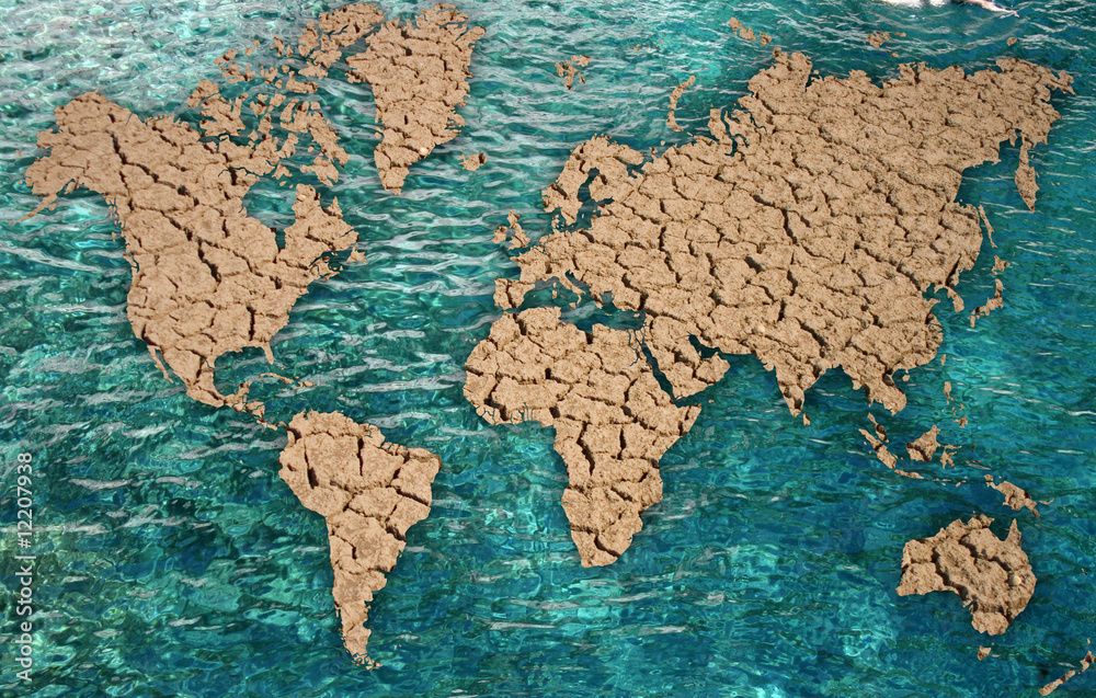 Naklejka premium Global warming