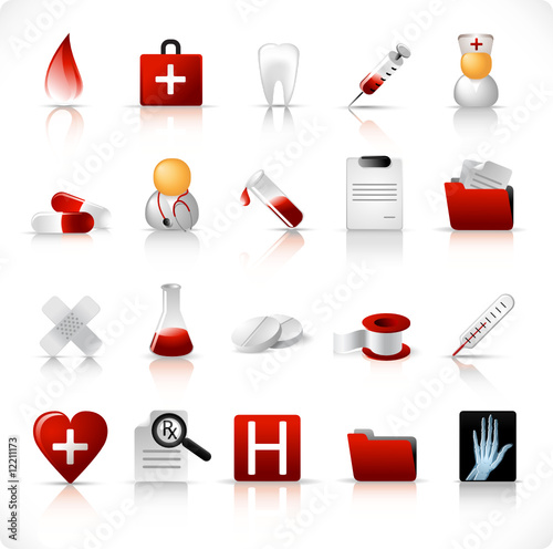 medical icon set