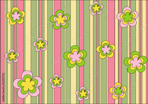 spring ornament with flowers