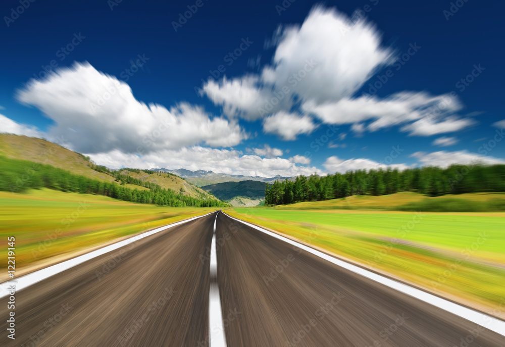 Naklejka premium Road