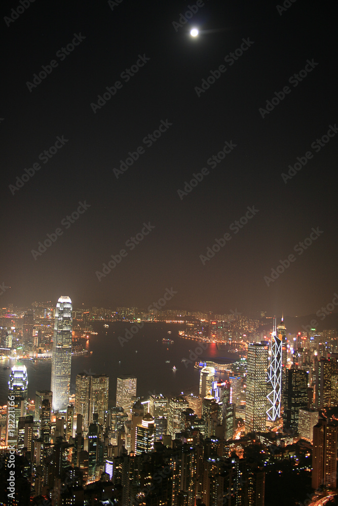 Fototapeta premium Hongkong Skyline at night