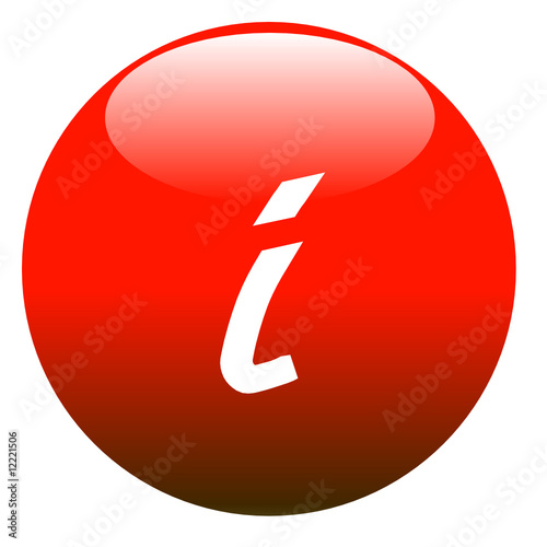 boule 3D information rouge