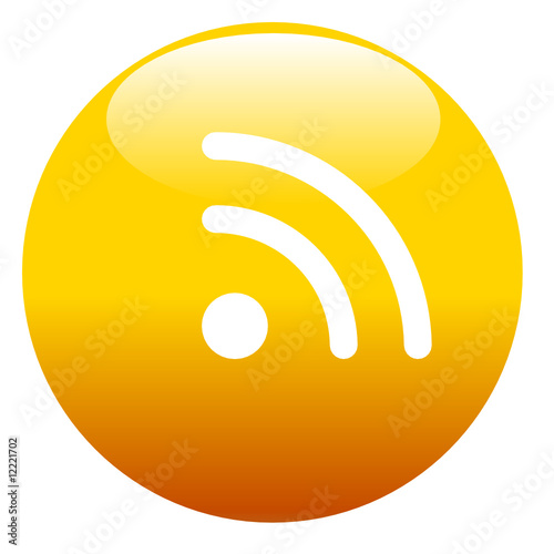 boule 3D rss jaune