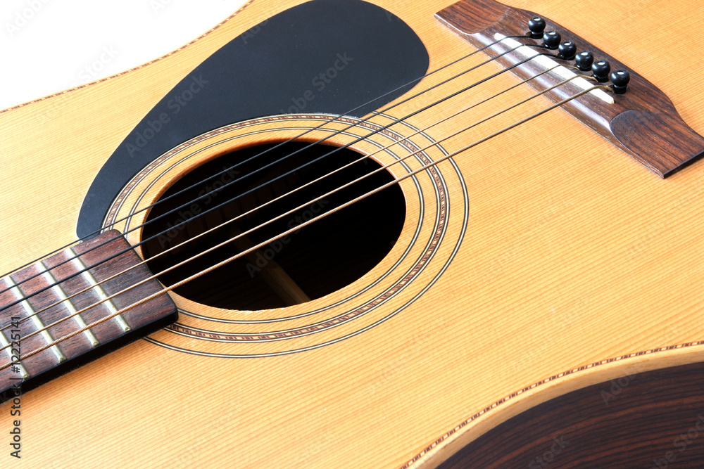 Close up of a acoustic guitar Close up of a acoustic guitar