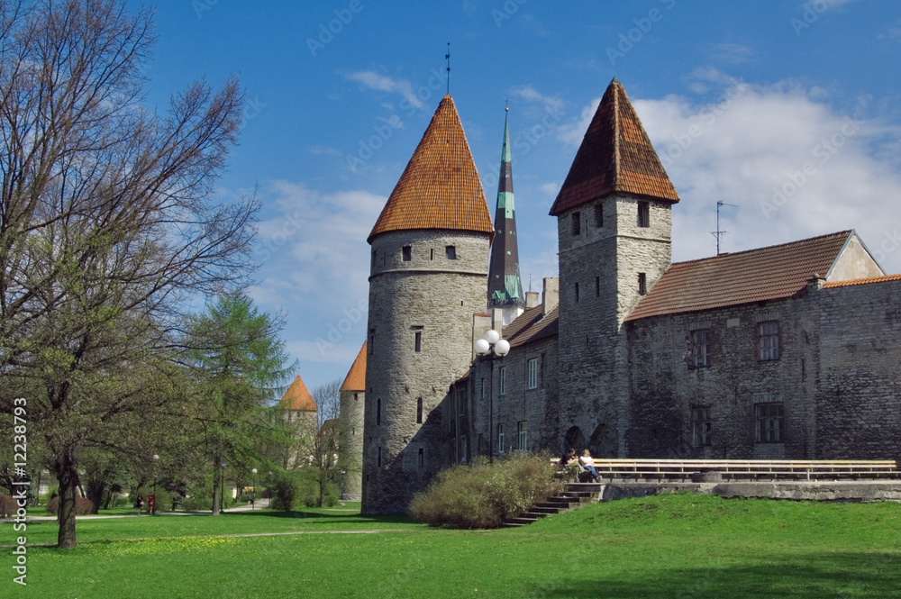 Tallinn. Towers in a fortification
