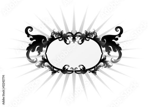 Frame with rococo ornaments