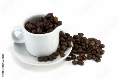 Coffee cup with Beans
