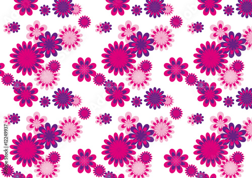 Flower seamless pattern - Vector image