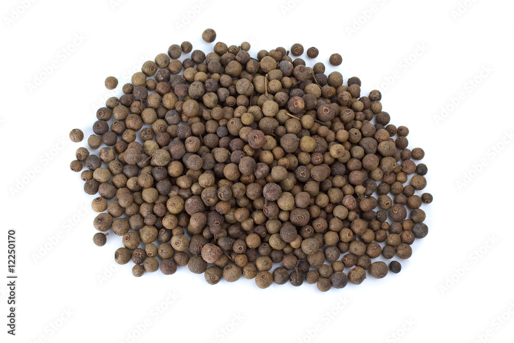 Spices: pile of allspice Spices: pile of allspice