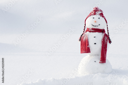 Obraz na plátně Happy snowman