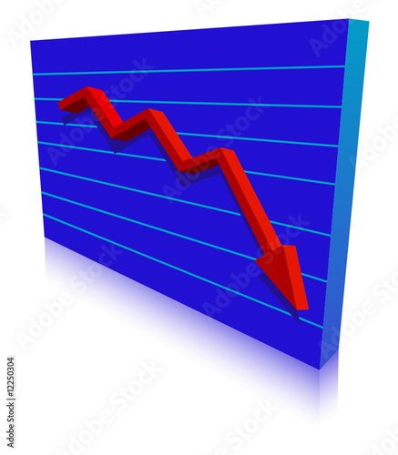 Business Failure graph down arrow