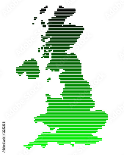 Karte von Grossbritannien