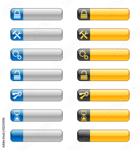 Banner buttons with web icons 7