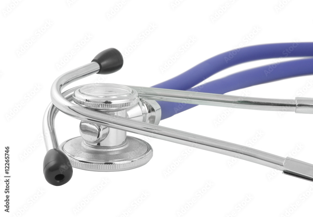 Professional stethoscope isolated on white Professional stethoscope isolated on white