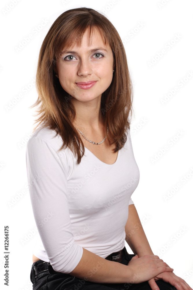 Portrait of a young attractive business woman Portrait of a young attractive business woman