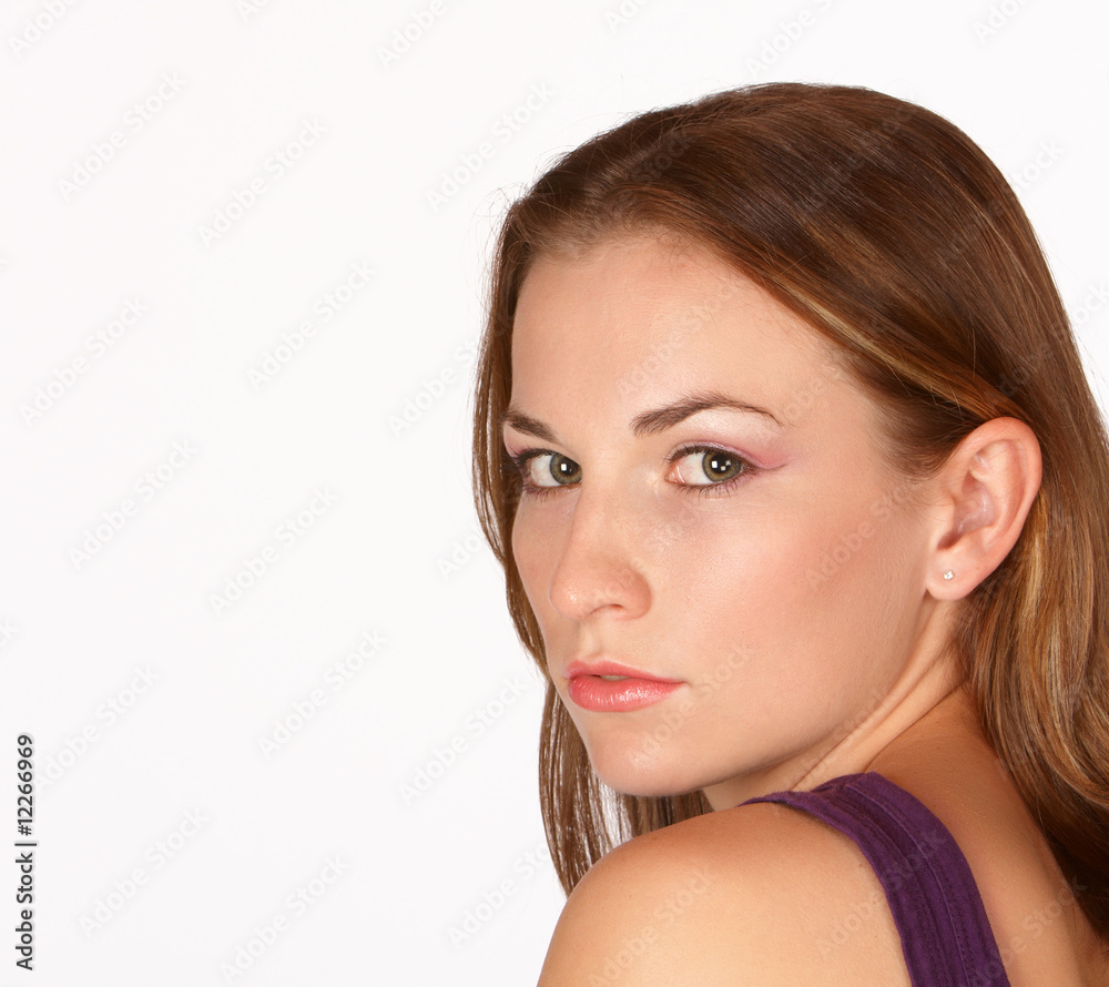 Over the left shoulder Over the left shoulder
