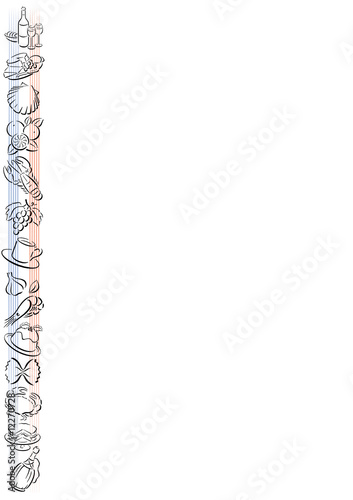 background with food symbols