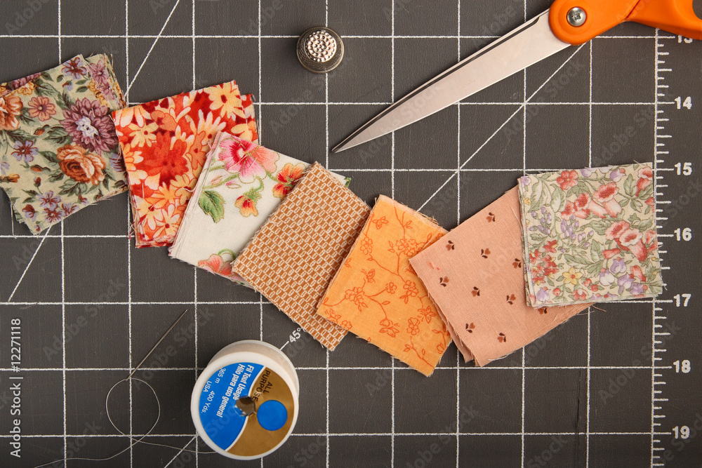 Fototapeta premium sewing materials