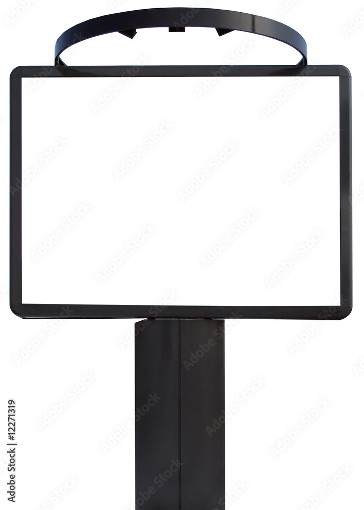 Blank billboard isolated on white Blank billboard isolated on white