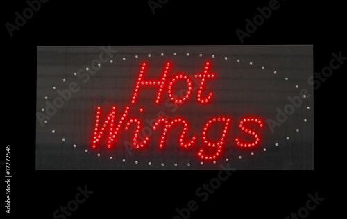 hot wings sign