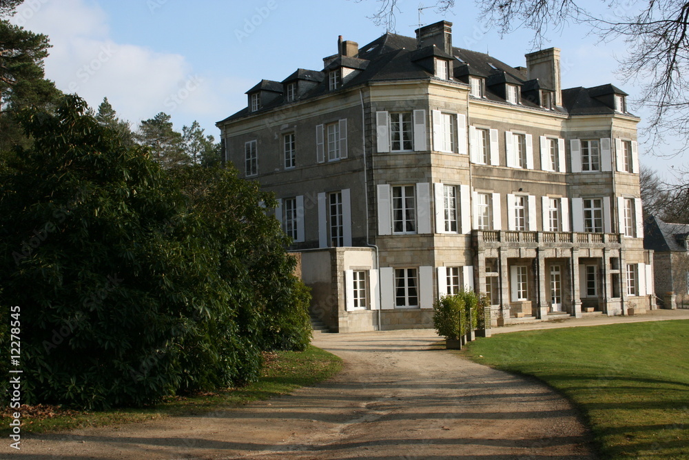 Château de Locguénolé à Kervignac (Morbihan, Bretagne)