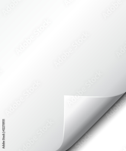 White page with curl coner © Albachiaraa