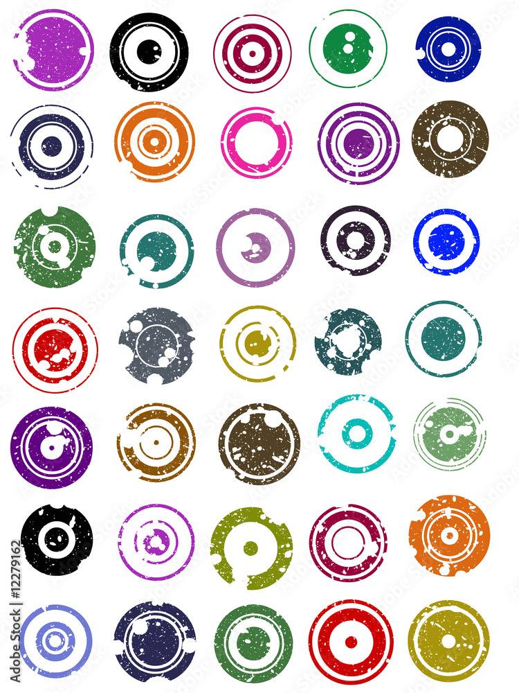 35 Splatted Circles