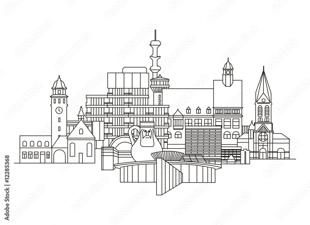 Obraz premium Frechen Skyline