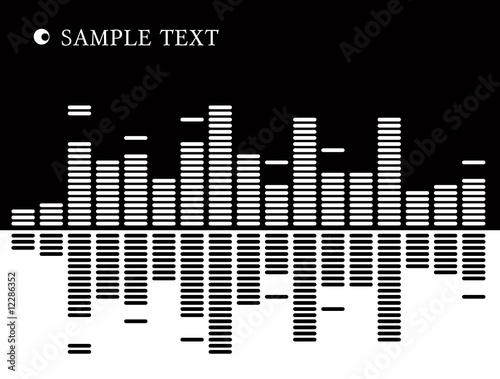 the vector  equalizer abstract background