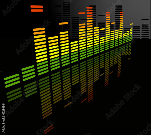 the vector  equalizer abstract background