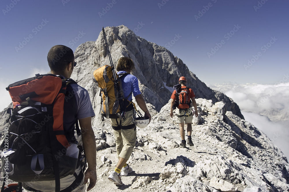 Fototapeta premium kurz vor dem Gipfel des Triglav