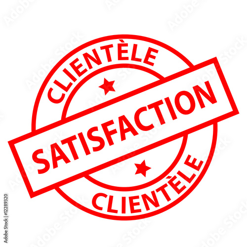 Tampon "Satisfaction Clientèle" (rouge)