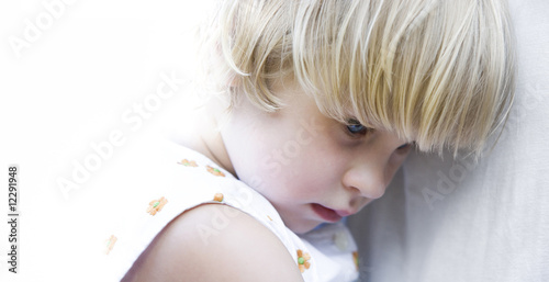 isolated blue eyed girl