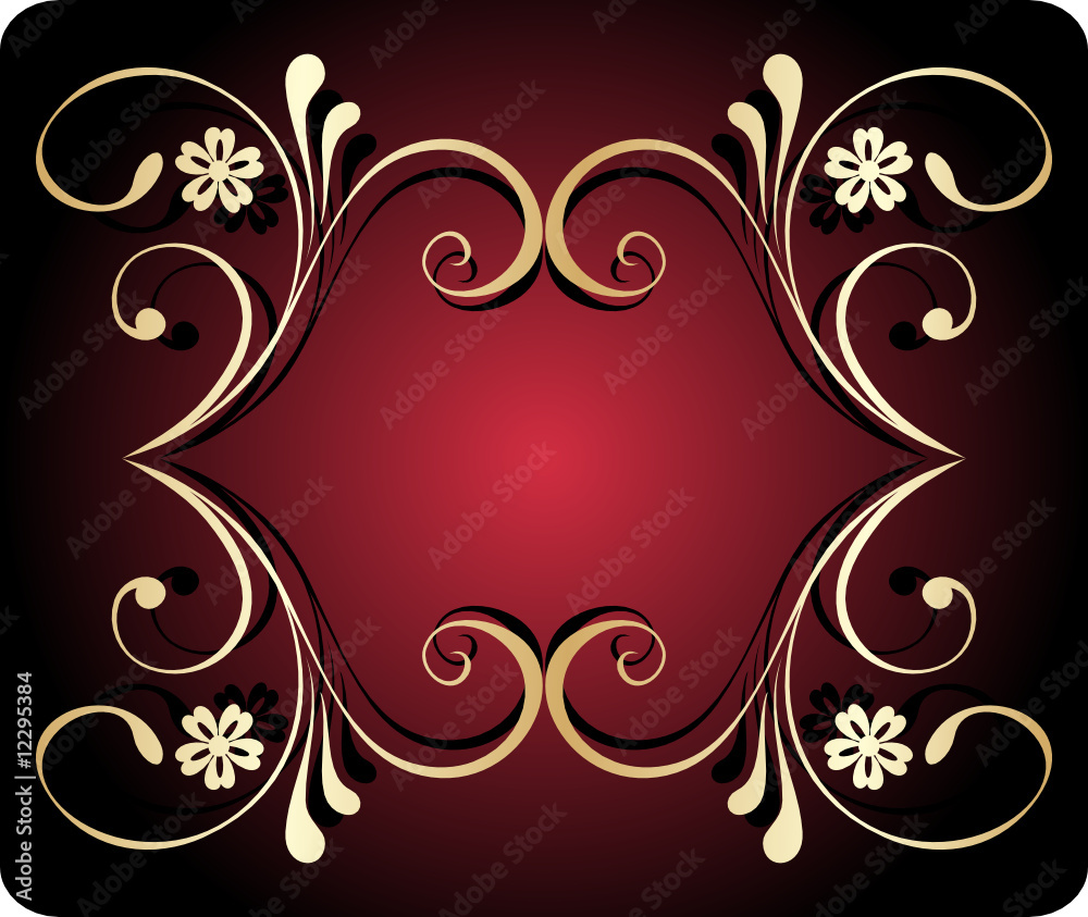abstract floral banner