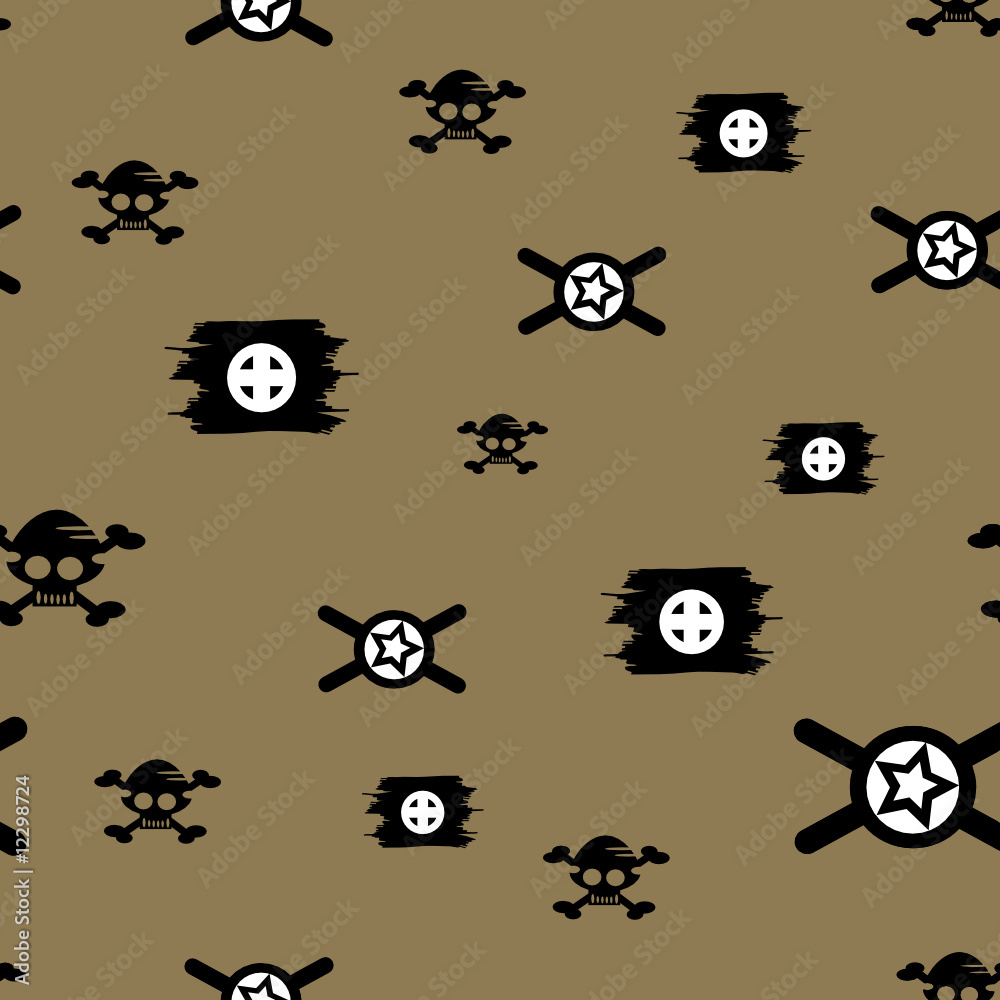 Obraz premium Vector Seamless pattern in military style