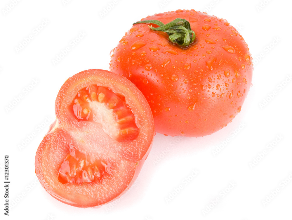 Tomatoes isolated on white background