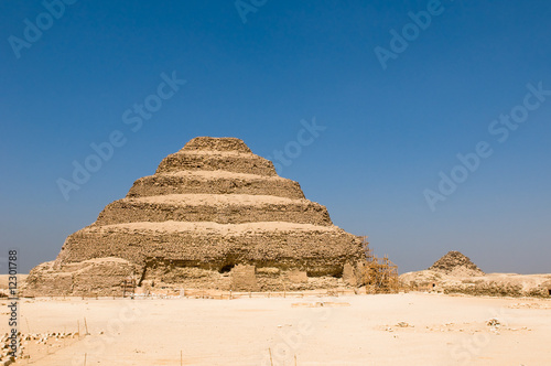 Step pyramid in Saqqara  Egypt