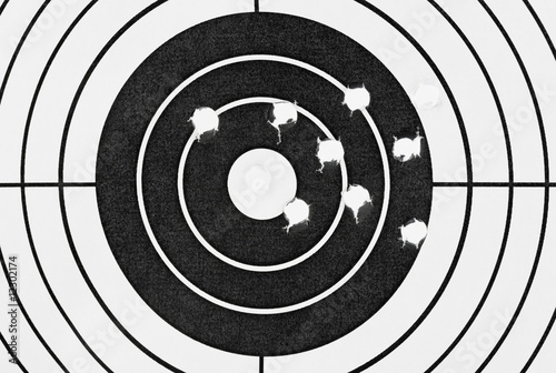 Holes in target