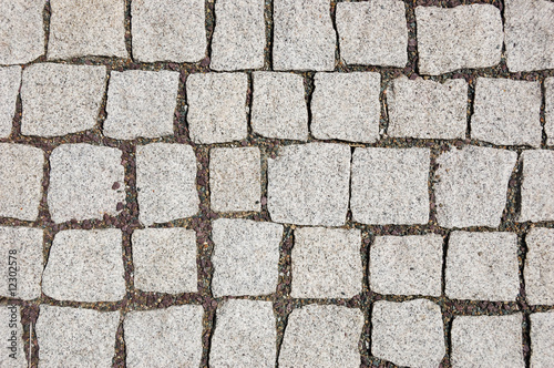 Closeup of stone pavement