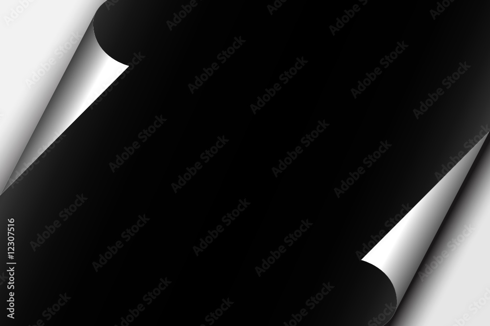 Paper with realistic curl