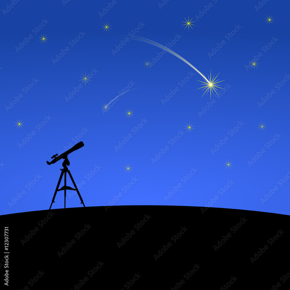 sternschnuppe mit teleskop I