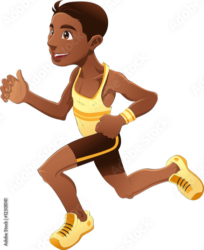 Boy is running