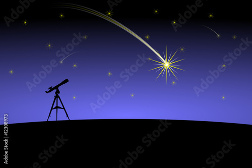 sternschnuppe mit teleskop II