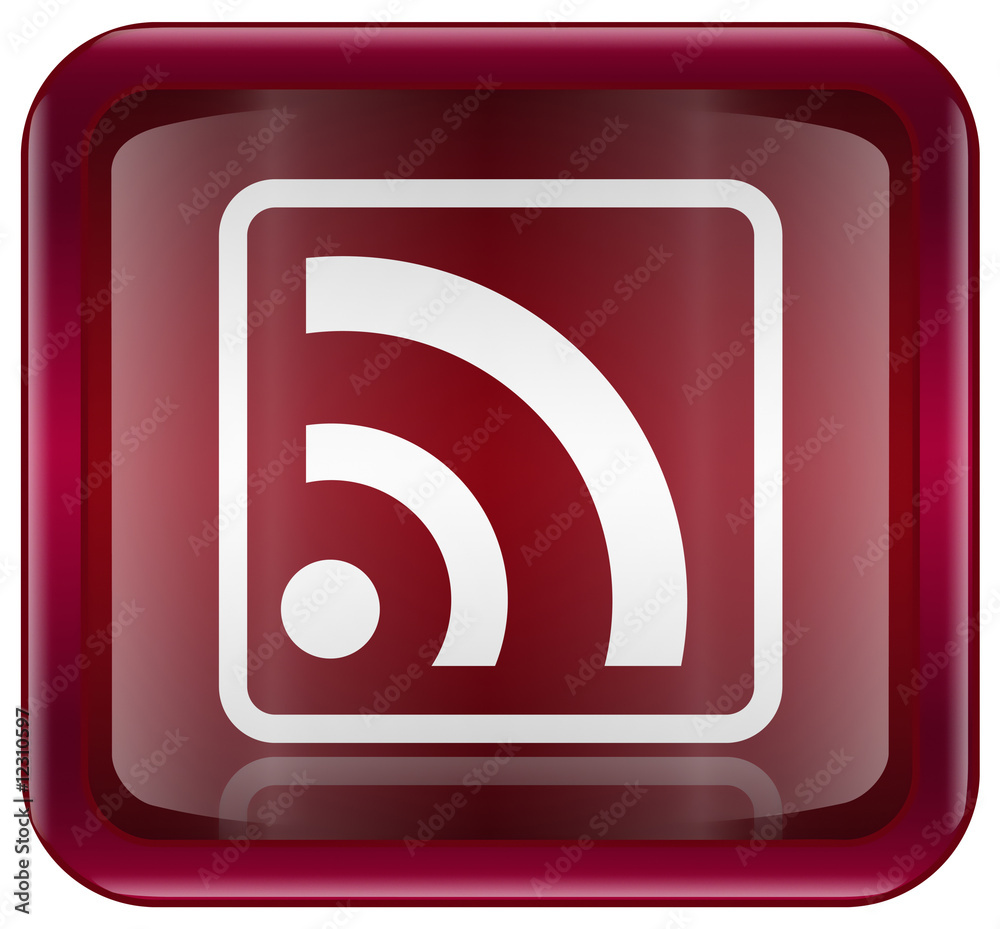 WI-FI icon red, isolated on white background WI-FI icon red, isolated on white background