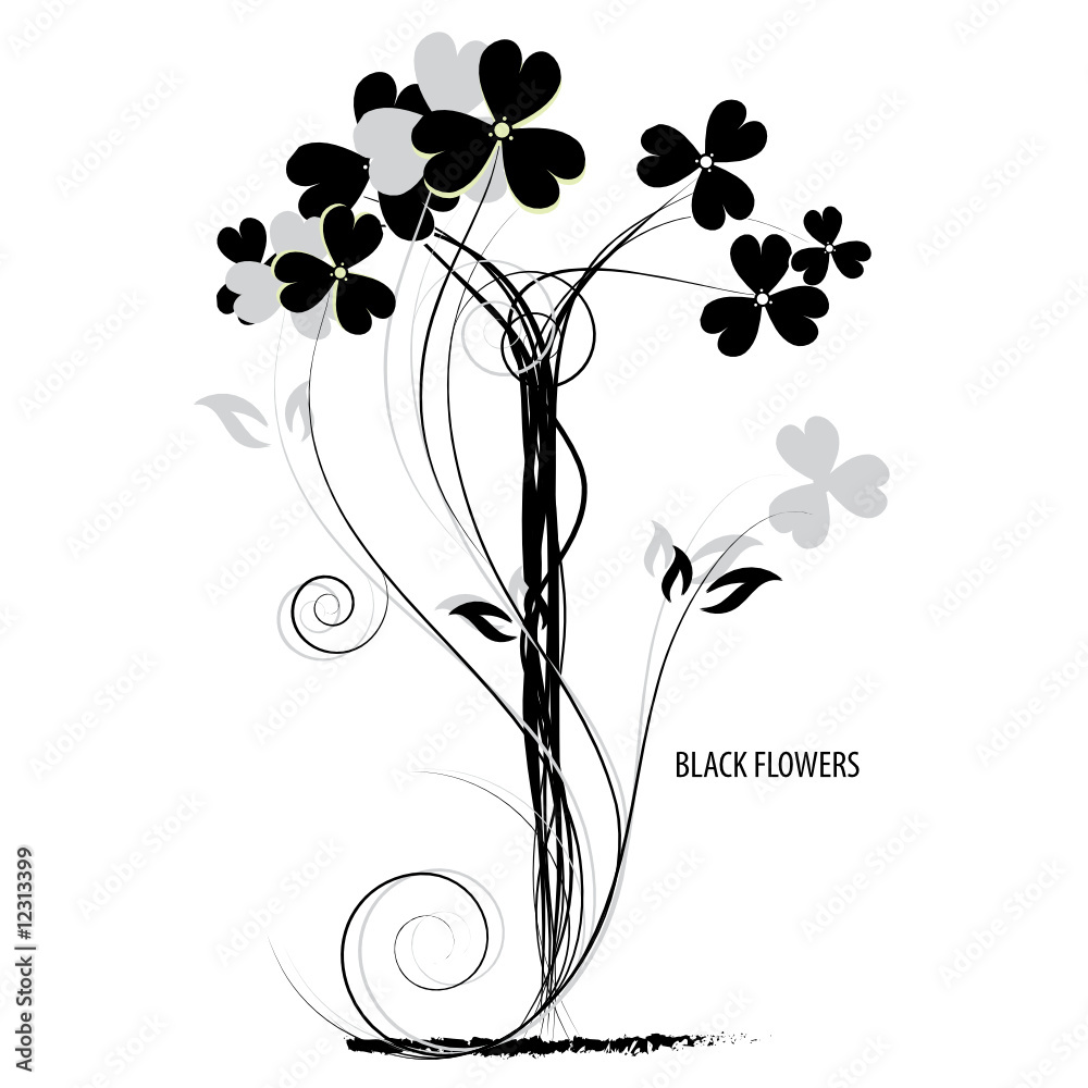 Abstract background with nature symbol Abstract background with nature symbol