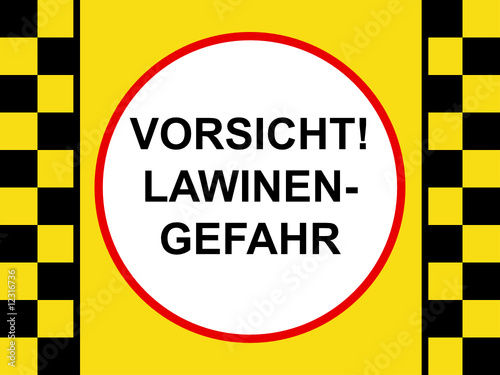 Lawinen Schild
