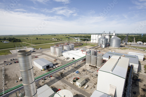 Aerial View Ethanol Bio Fuel Refinery photo