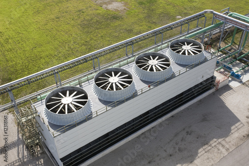 Cooling Tower At Energy Generating Plant