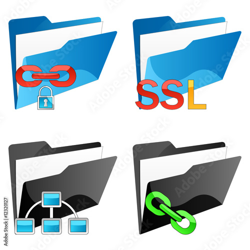 Sichere Verbindung - Icons