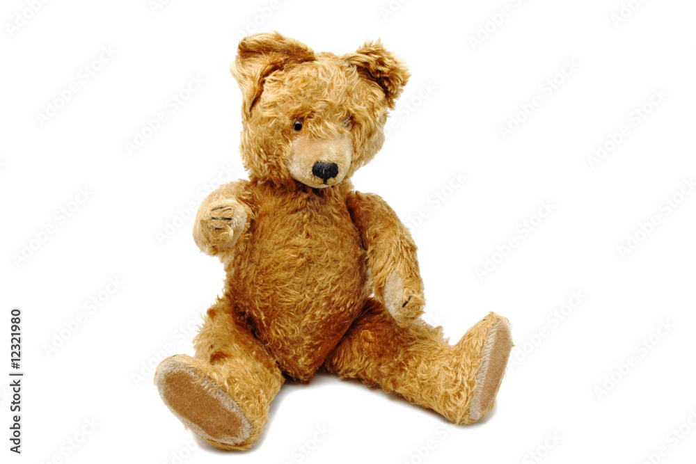 Obraz premium Old Teddy Bear close up